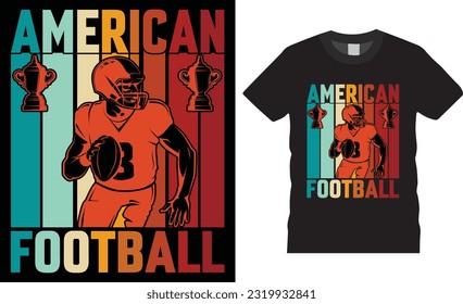 Premium Vector  American football clothes and ball vector set design