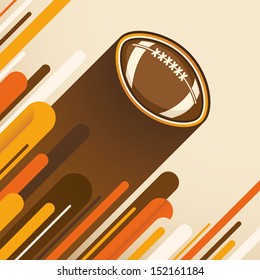 American football illustration. Vector illustration.