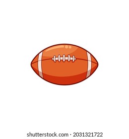American football isolated on white background. Rugby sport vector design