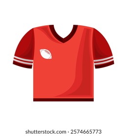 american football jersey equipment isolated