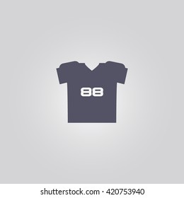 American football jersey icon