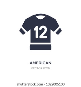 american football jersey icon on white background. Simple element illustration from American football concept. american football jersey sign icon symbol design.