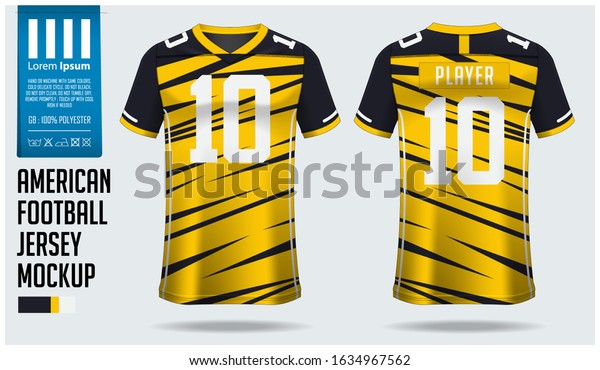 Download American Football Jersey Mockup Template Design Stock ...