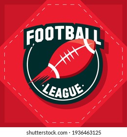 american football league red emblem