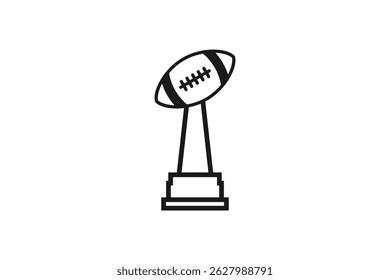 american football league winner trophy icon