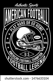 american football legend tshirt design