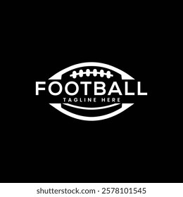 American Football Letter and Icon logo