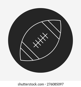 american football line icon