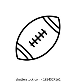 American Football Line Icon Design Vector Template