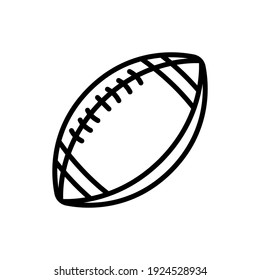 american football line icon design vector template