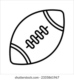 american football line icon design vector template, vector illustration on white background