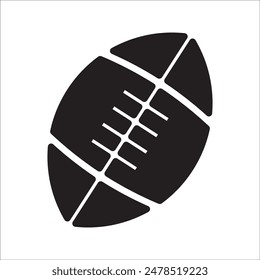 American football line icon design vector template