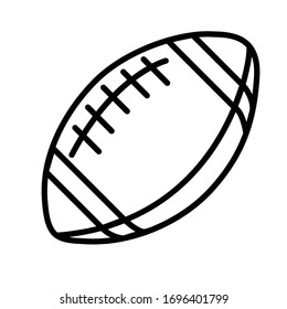 American Football Line Icon Vector