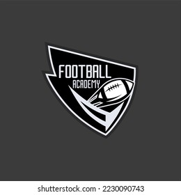 American Football Logo Academy Vector Template