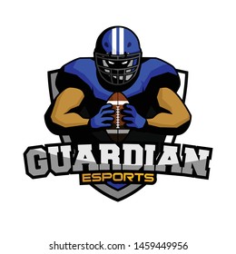 American Football Logo and Badge. Illustration vector. Sport Logo. Branding.