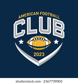 American football logo badges vector. Football logos collection. American football league labels, emblems and design elements