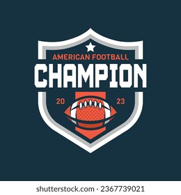 American football logo badges vector. Football logos collection. American football league labels, emblems and design elements