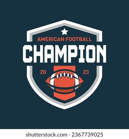 American football logo badges vector. Football logos collection. American football league labels, emblems and design elements