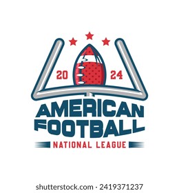 American football logo badges vector. Football logos collection. American football league labels, emblems and design elements