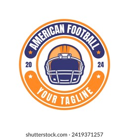 American football logo badges vector. Football logos collection. American football league labels, emblems and design elements