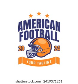 American football logo badges vector. Football logos collection. American football league labels, emblems and design elements