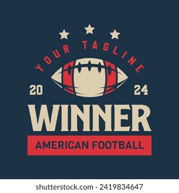 American football logo badges vector. Football logos collection. American football league labels, emblems and design elements