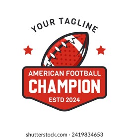 American football logo badges vector. Football logos collection. American football league labels, emblems and design elements