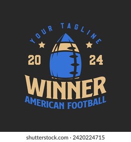 American football logo badges vector. Football logos collection. American football league labels, emblems and design elements