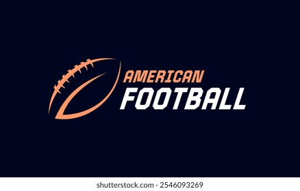 American Football Logo Design - Creative Sports Badge, Team Emblem and Vector Icon