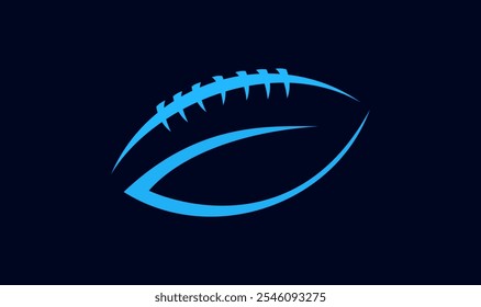 American Football Logo Design - Creative Sports Badge, Team Emblem and Vector Icon