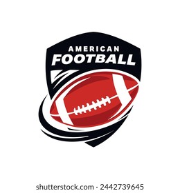 American football logo design. American football emblem and design badge