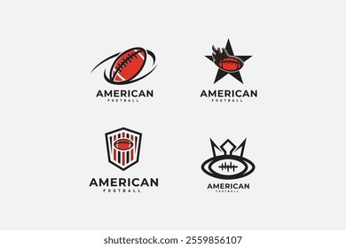 American football logo design. American football emblem and design badge