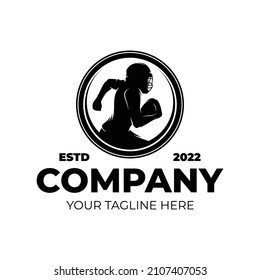 American football logo design template