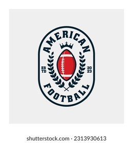 American Football Logo Design Vector