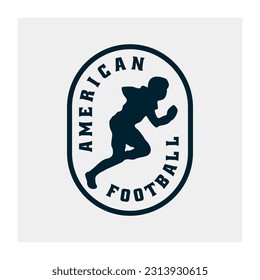 American Football Logo Design Vector