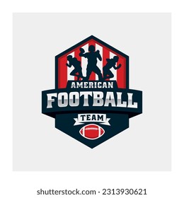 American Football Logo Design Vector