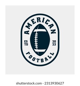 American Football Logo Design Vector