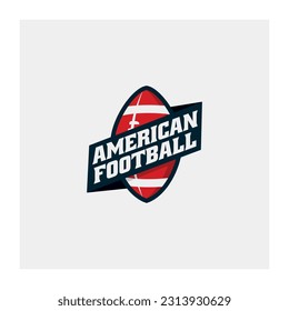 American Football Logo Design Vector