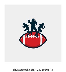 American Football Logo Design Vector