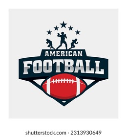 American Football Logo Design Vector