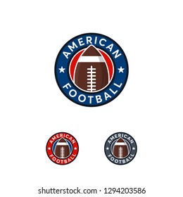 American Football logo designs Badge template, Rugby Logo badge