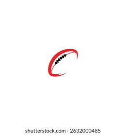 American football logo flat vector design