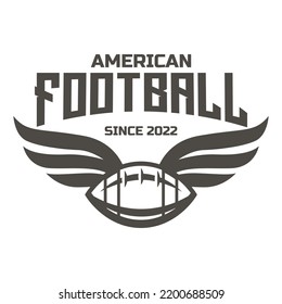 American football logo isolated. American football league labels, emblem and design element