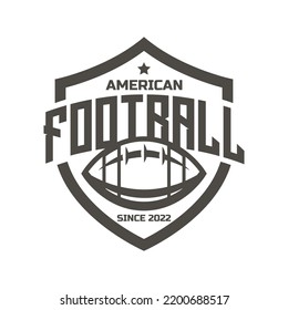 American football logo isolated. American football league labels, emblem and design element