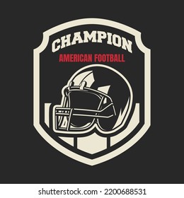 American football logo isolated. American football league labels, emblem and design element