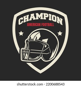 American Football Logo einzeln. American Football League Labels, Emblem und Design Element