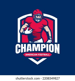 American football logo isolated. American football league labels, emblem and design element