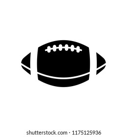 American Football logo. Simple rugby ball icon