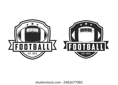 american football logo sport, emblem collection, football vector illustration, football logo template monochrome vector design