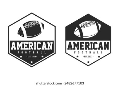 american football logo sport, emblem collection, football vector illustration, football logo template monochrome vector design